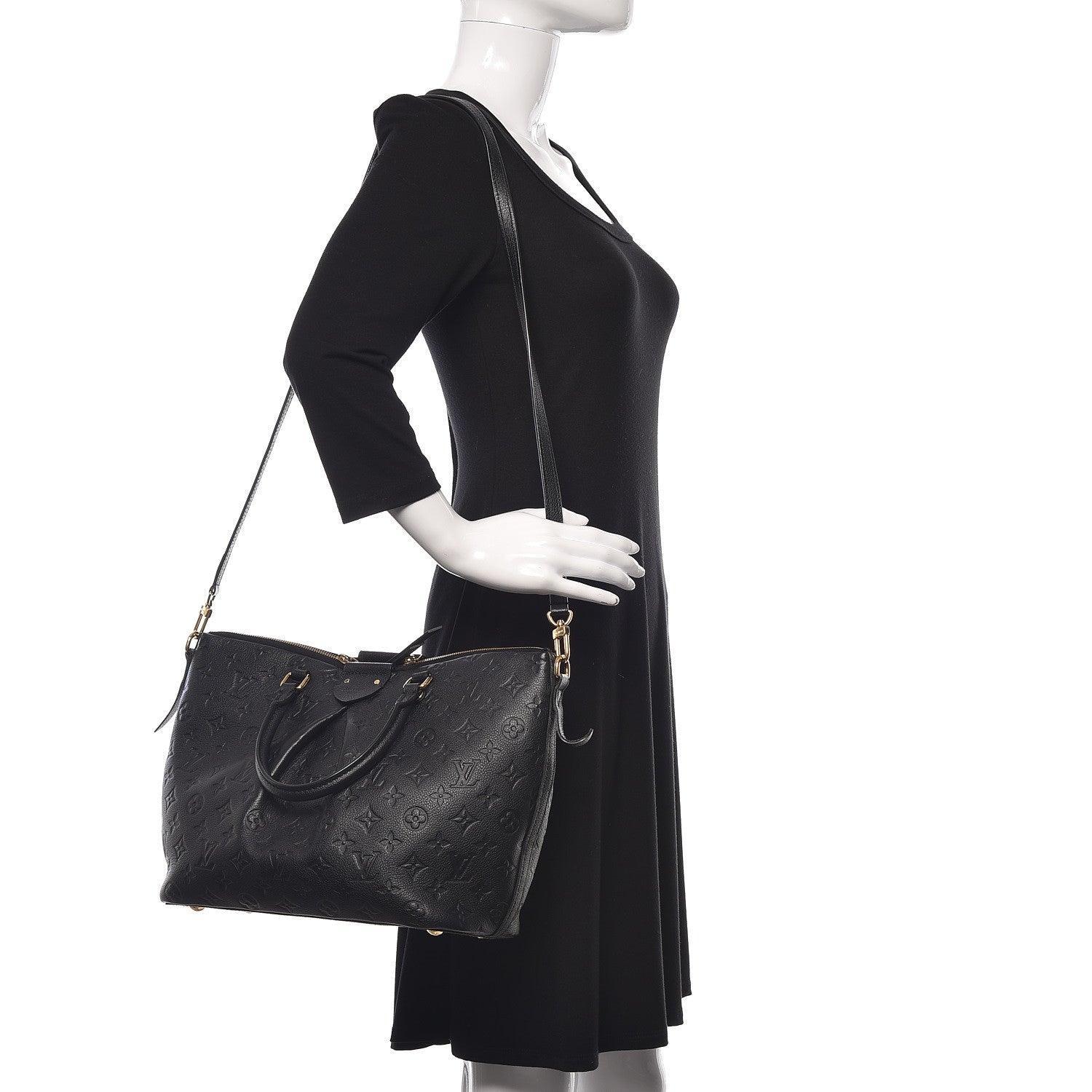 Louis Vuitton Empreinte Mazarine MM Black 2 of 14