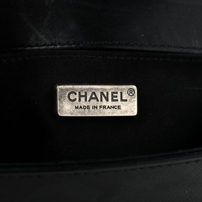 Chanel Calfskin Crystal Studded Small Studded Boy Flap Black 7 of 12