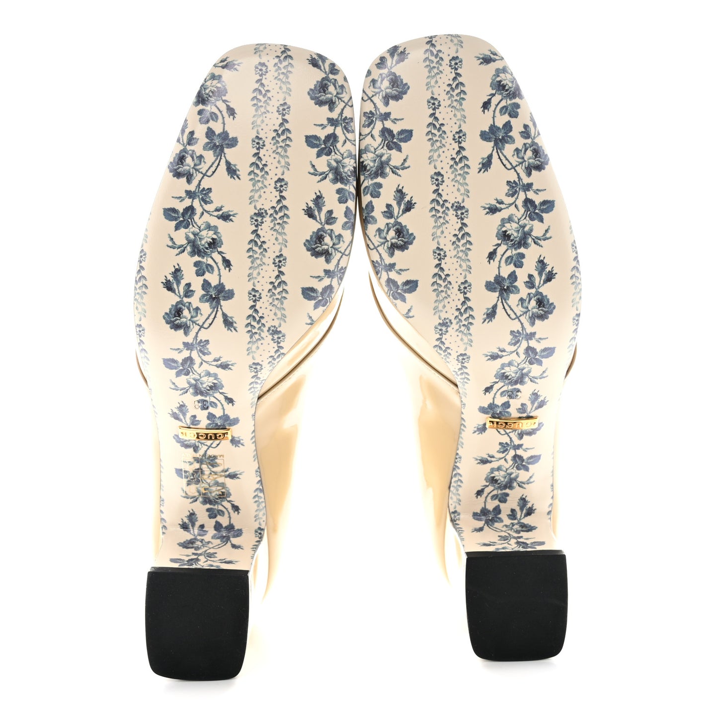 Vernice GG Victoire 55mm Loafer Pumps 38 Sand Storm