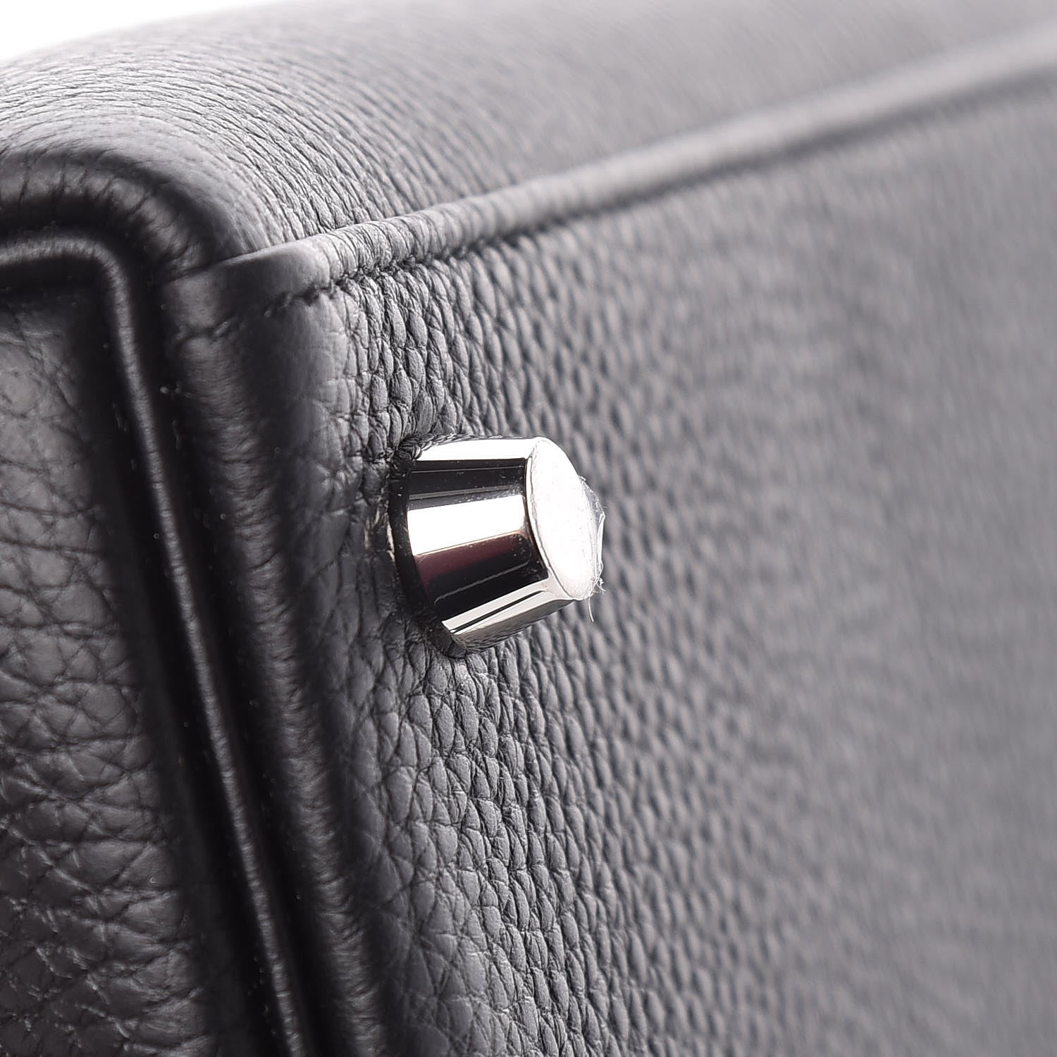 Hermes Togo Horseshoe Kelly Retourne 25 Black Magnolia 40 of 41