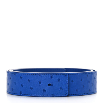 Louis Vuitton Ostrich 40MM Belt 95 38 Blue 1 of 8