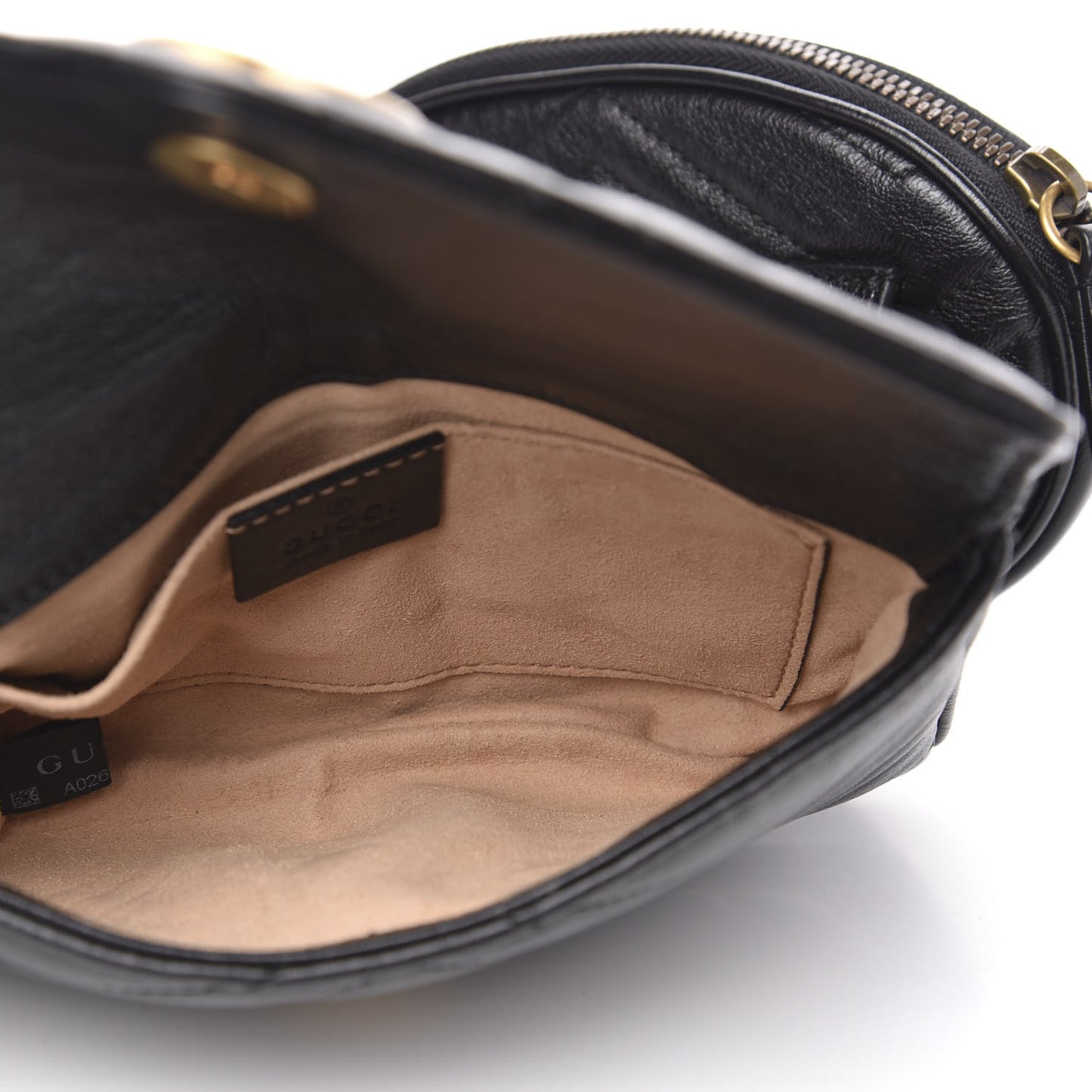 Calfskin Matelasse GG Marmont 2.0 Multi Belt Bag 85 34 Black