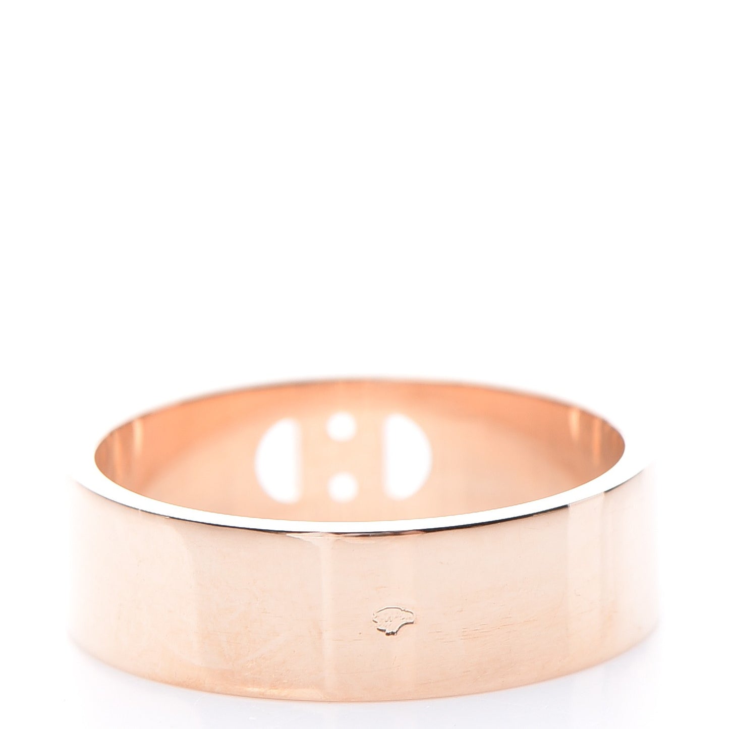 18K Rose Gold Diamond PM H D'Ancre Ring 51 5.75