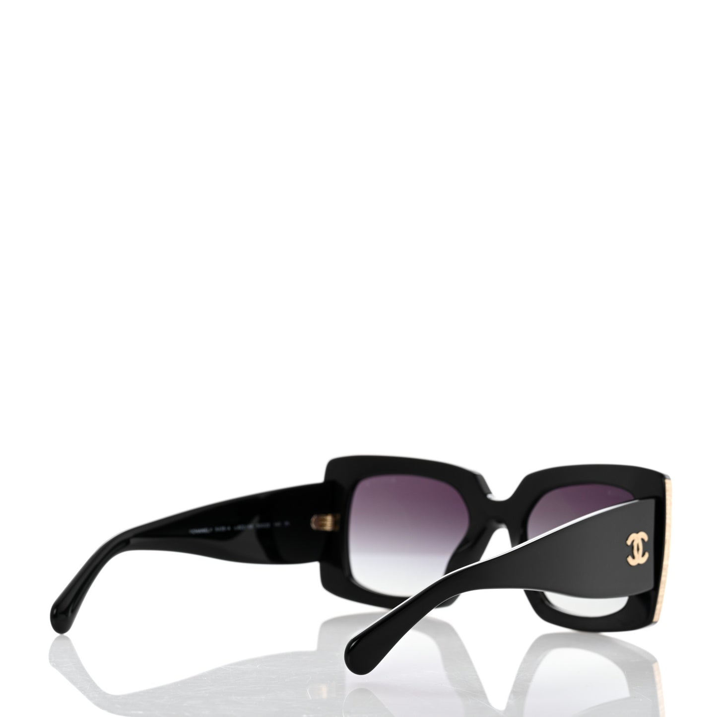 Acetate Rectangle Sunglasses 5435 Black