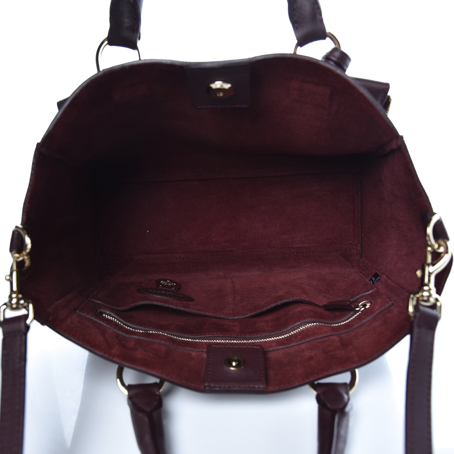 Mulberry Silky Calf Small Willow Tote Oxblood 6 of 14