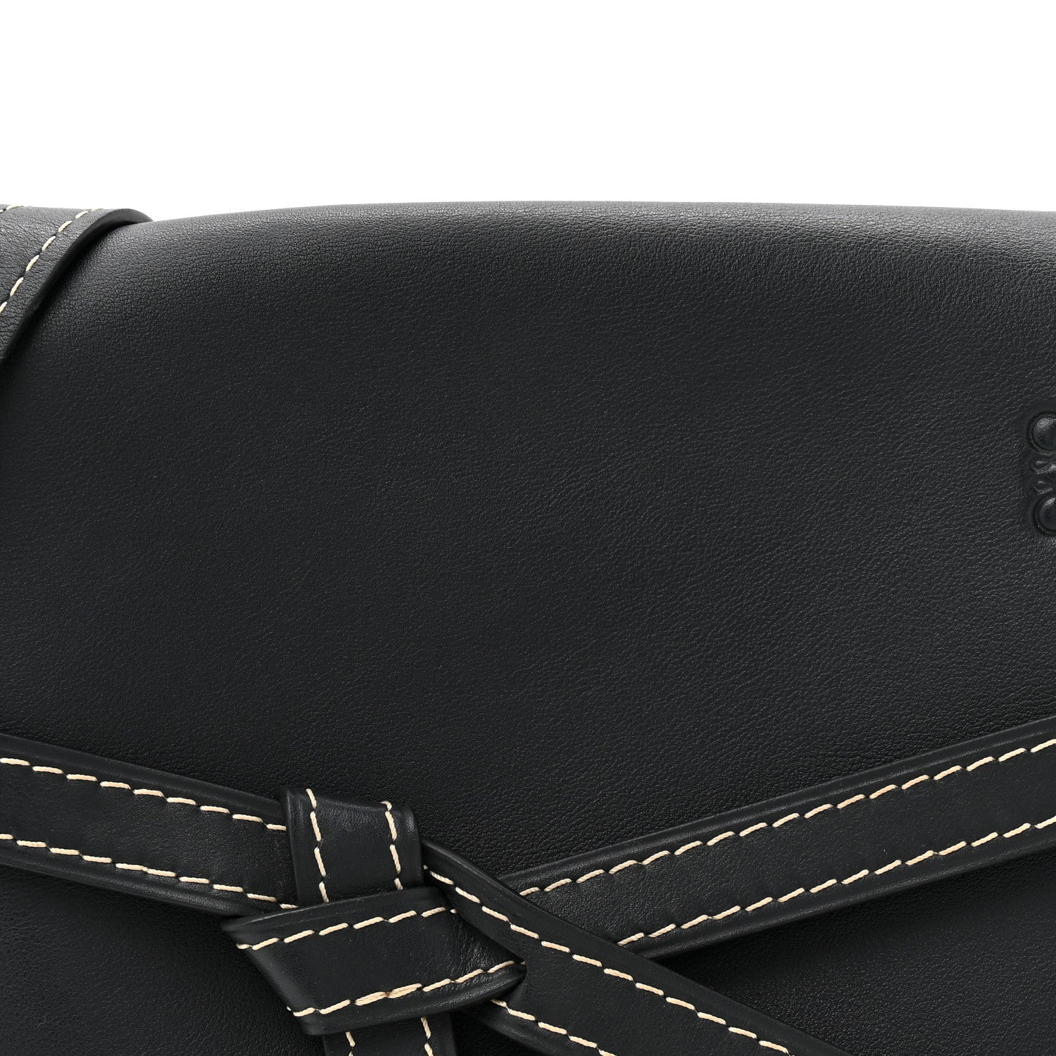 Loewe Grained Calfskin Small Gate Crossbody Bag Navy 8 of 10
