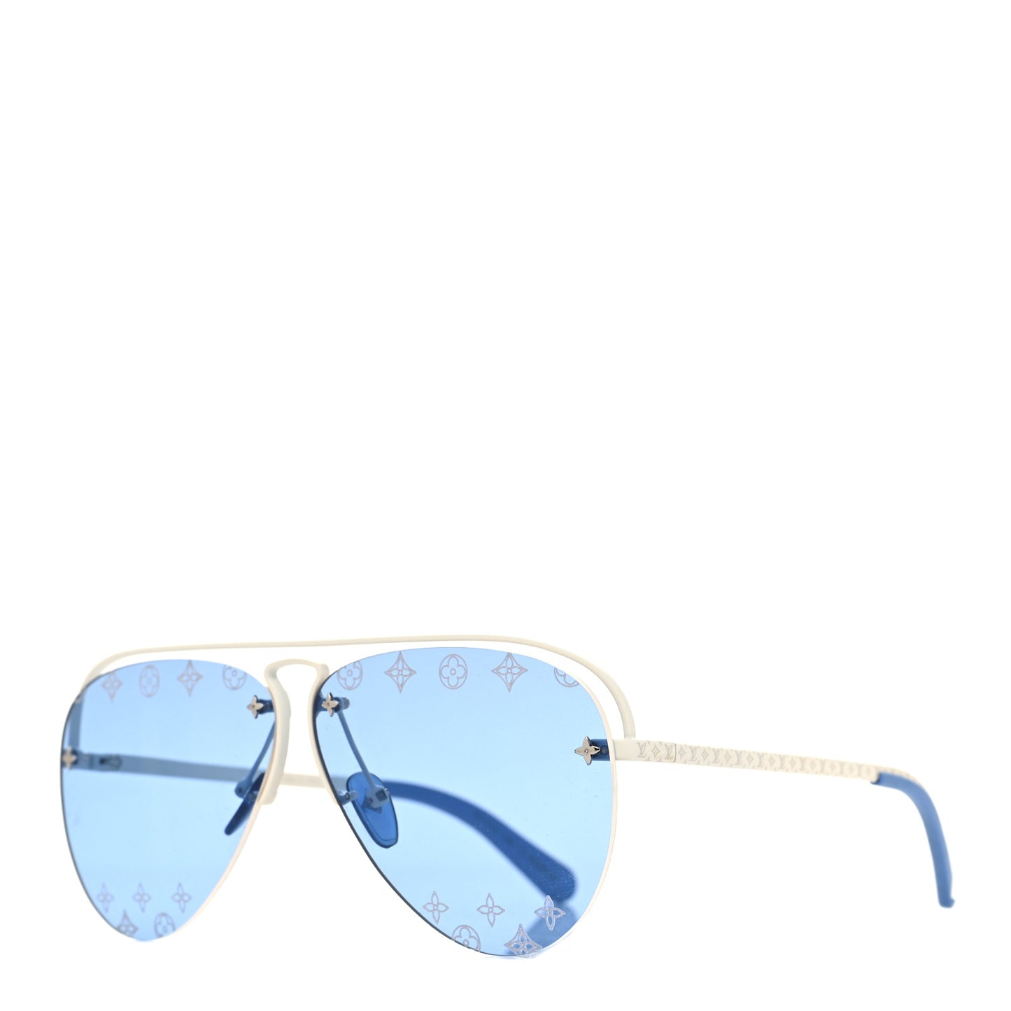 Monogram Grease Mask Sunglasses ZT329W Silver Blue