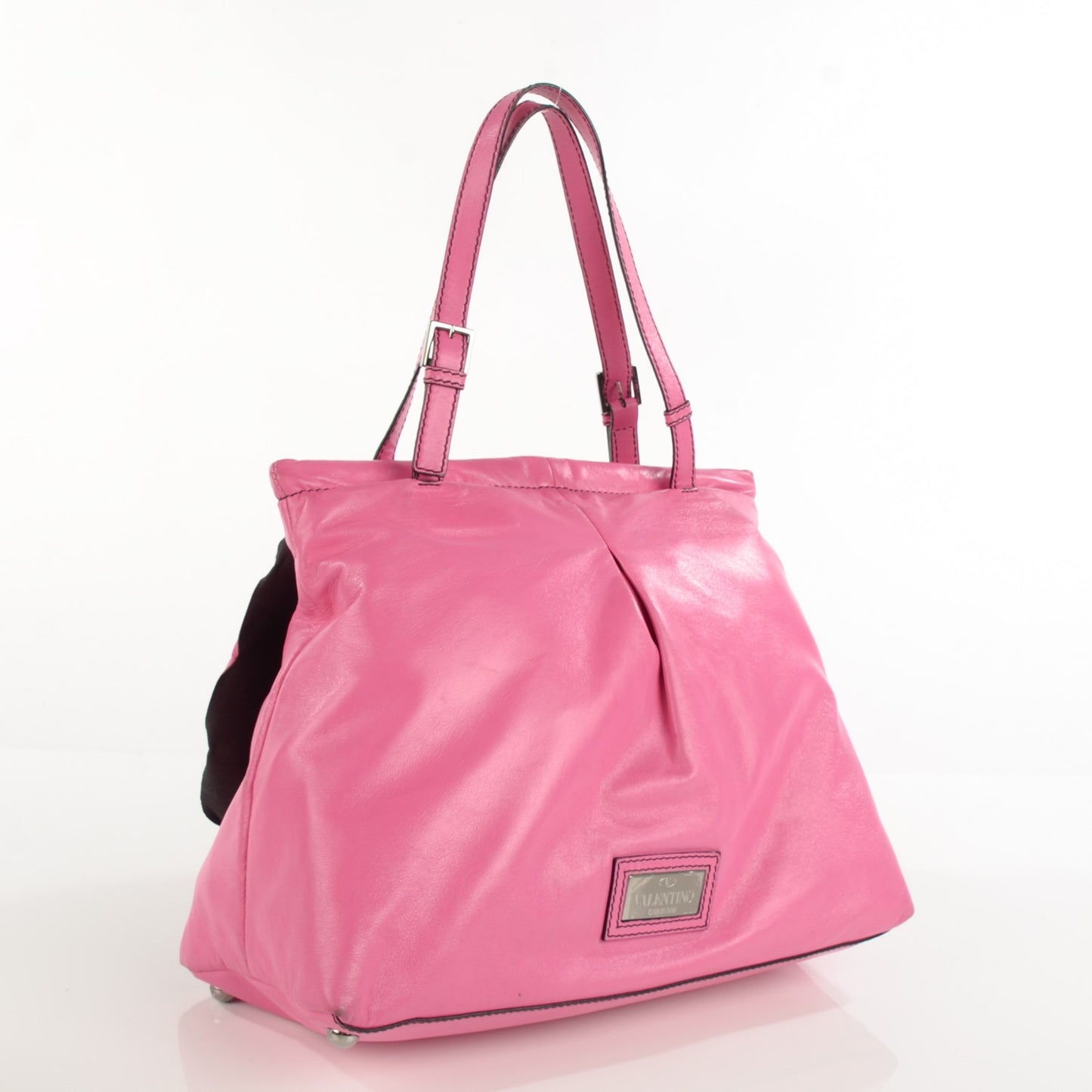 Nappa Raised Rose Petalee Tote Pink