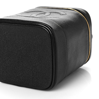 Chanel Caviar Vanity Cosmetic Case Black 10 of 11