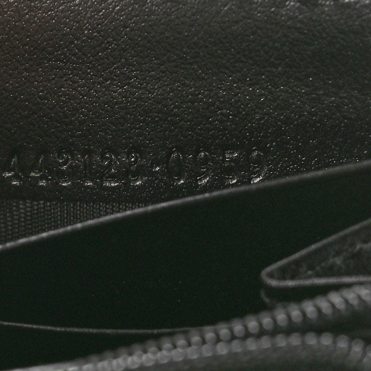 Gucci Calfskin Matelasse GG Marmont Zip Around Wallet Black 7 of 9