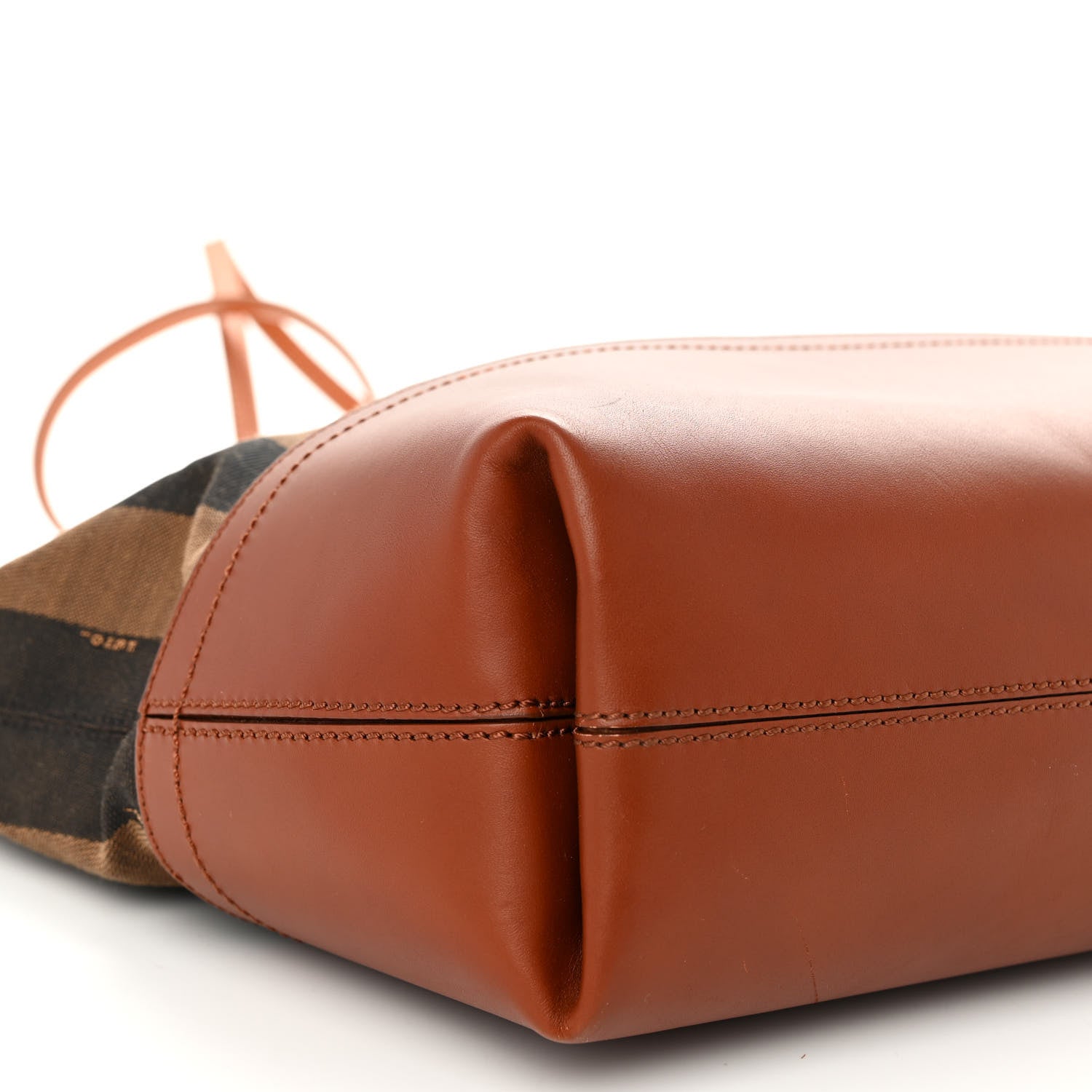 Fendi Pequin Cuoio Vegetale Medium Roll Tote Tobacco Cuoio Miele 8 of 9