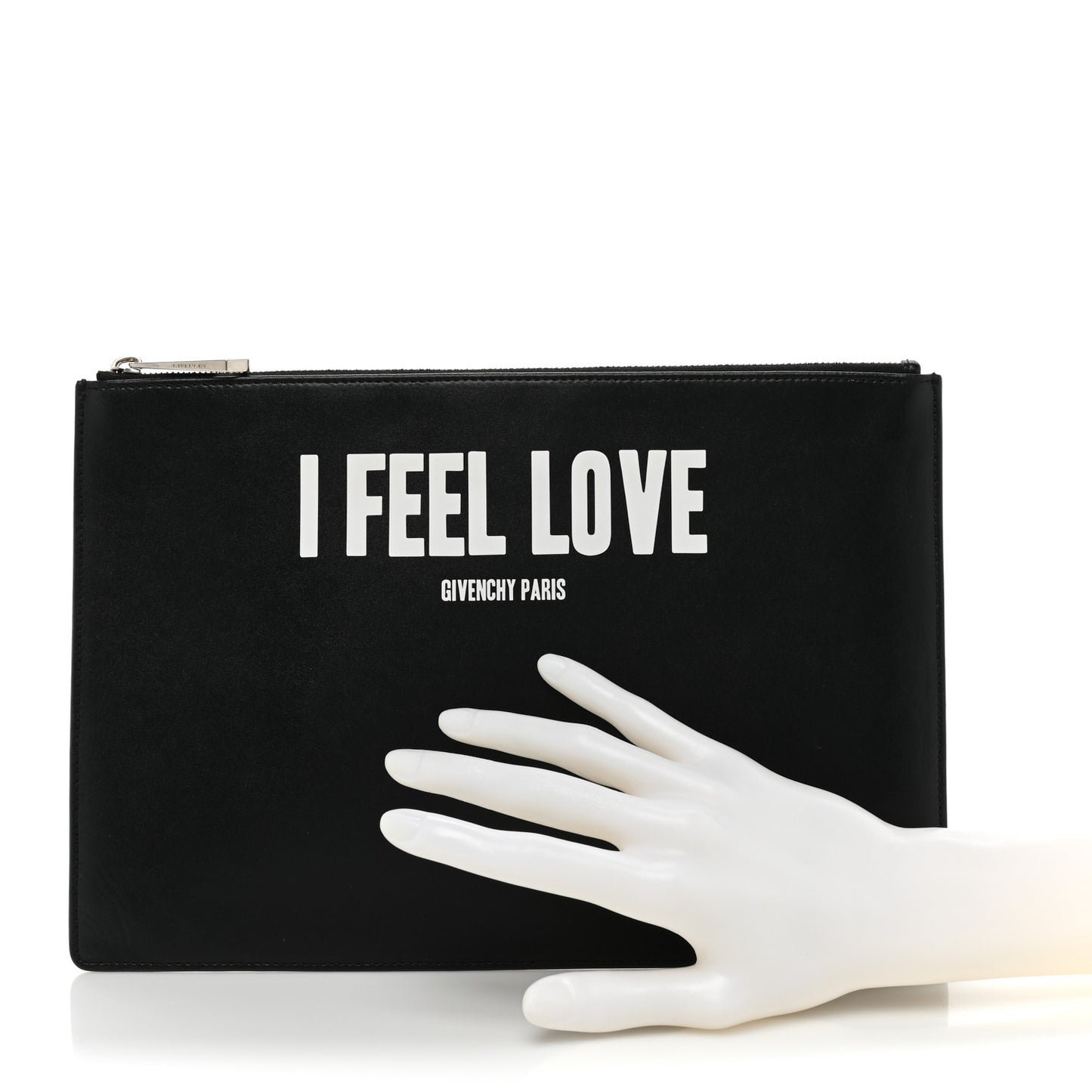 Calfskin I Feel Love Medium Pouch Black