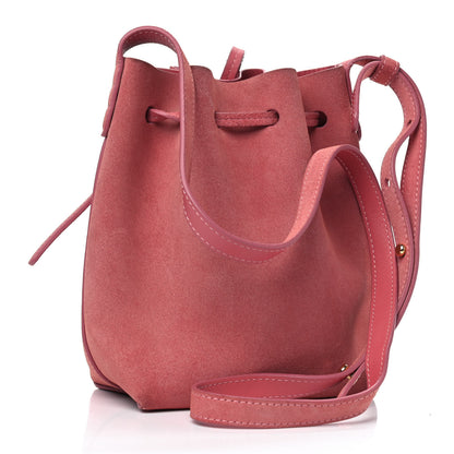 Mansur Gavriel Suede Mini Mini Bucket Bag Blush 2 of 12