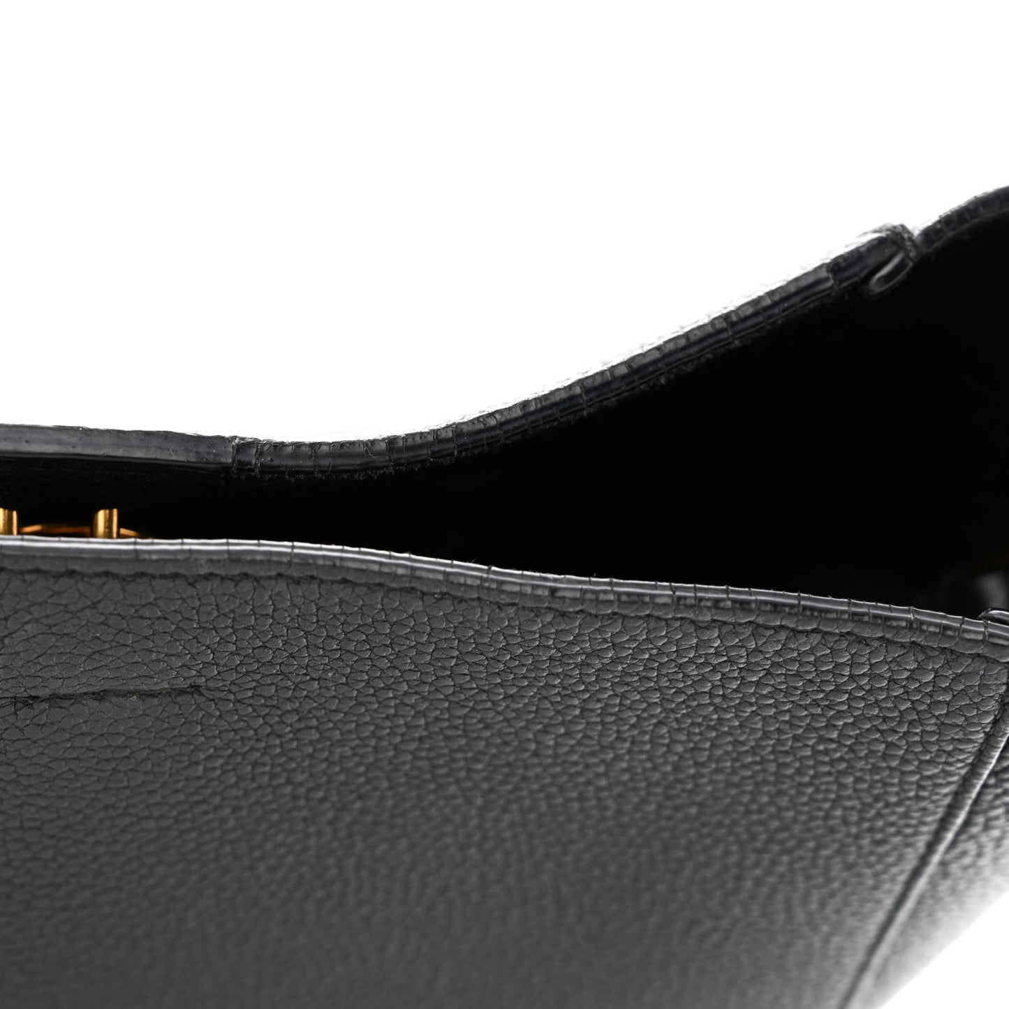 Soft Grained Calfskin Small Sangle Bucket Bag Black