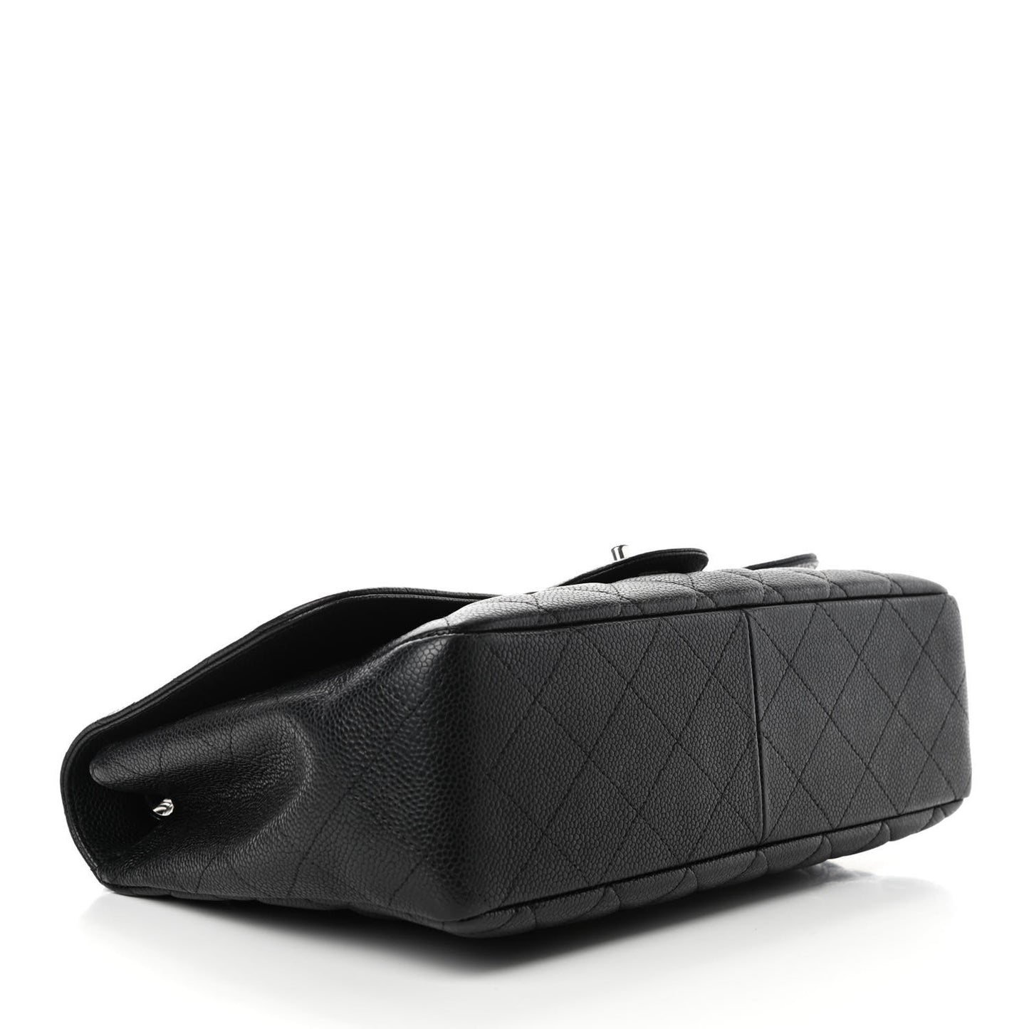 Caviar Quilted Jumbo Single Flap Black