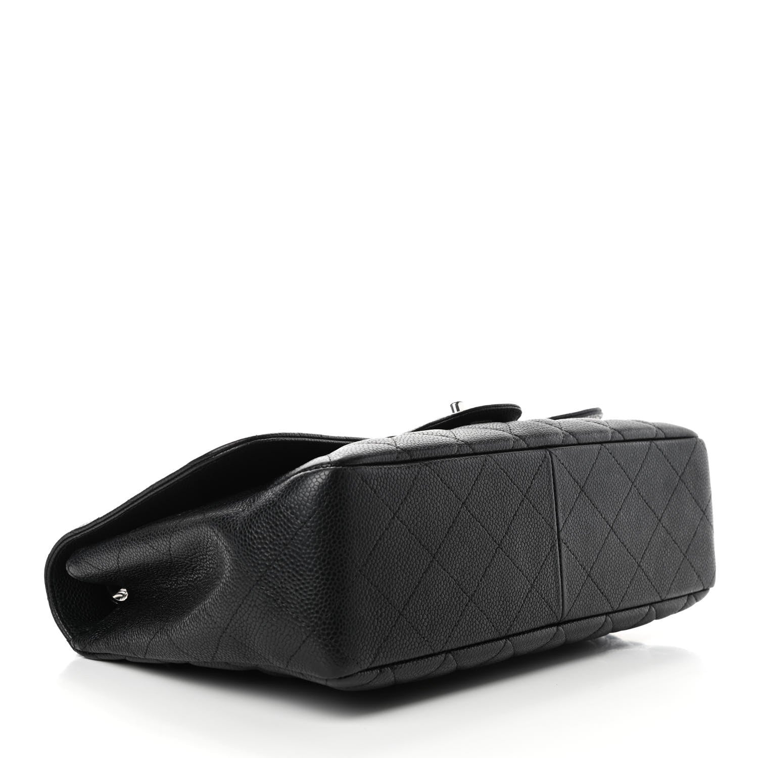 Chanel Caviar Quilted Jumbo Single Flap Black 3 of 4