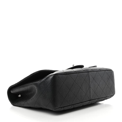 Chanel Caviar Quilted Jumbo Single Flap Black 3 of 4