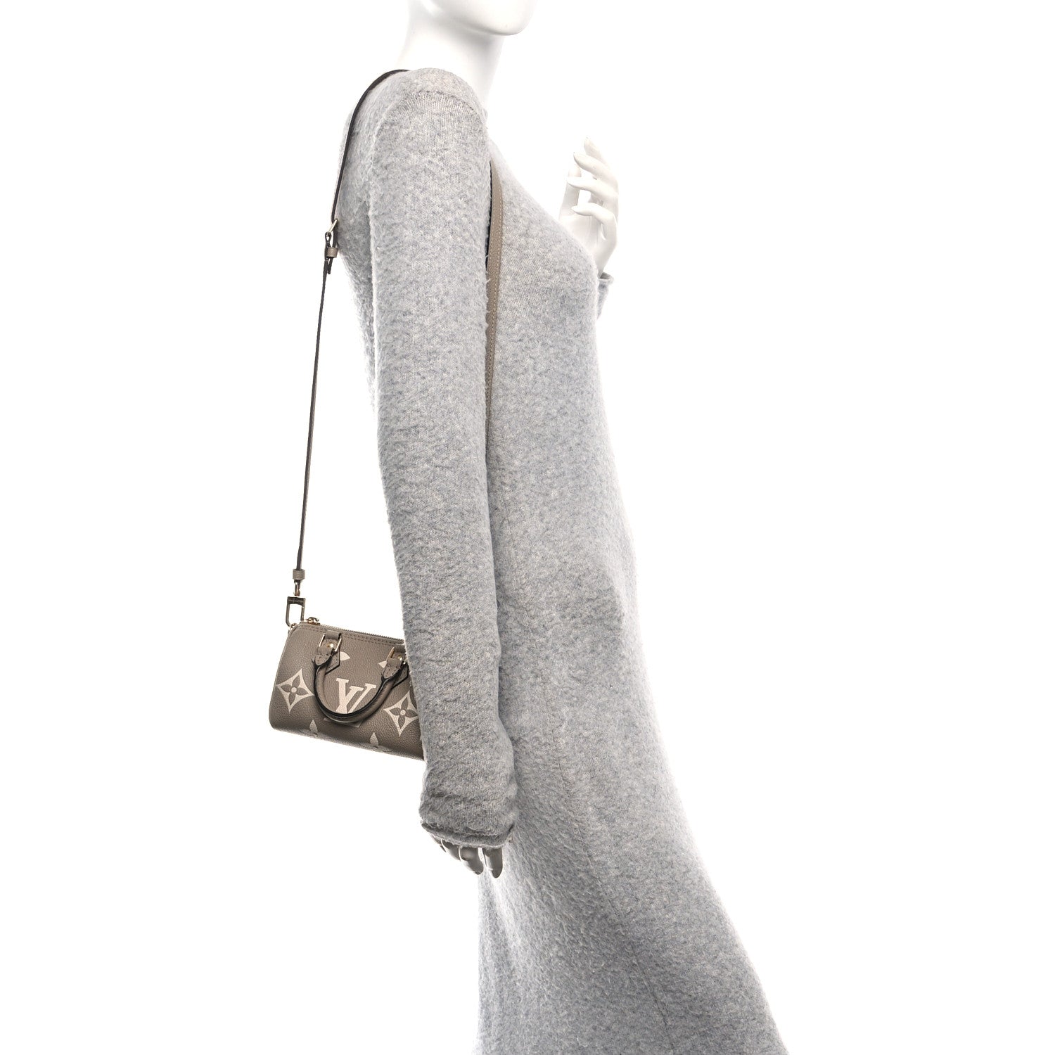 Louis Vuitton Empreinte Monogram Giant Nano Speedy Creme Beige 2 of 11