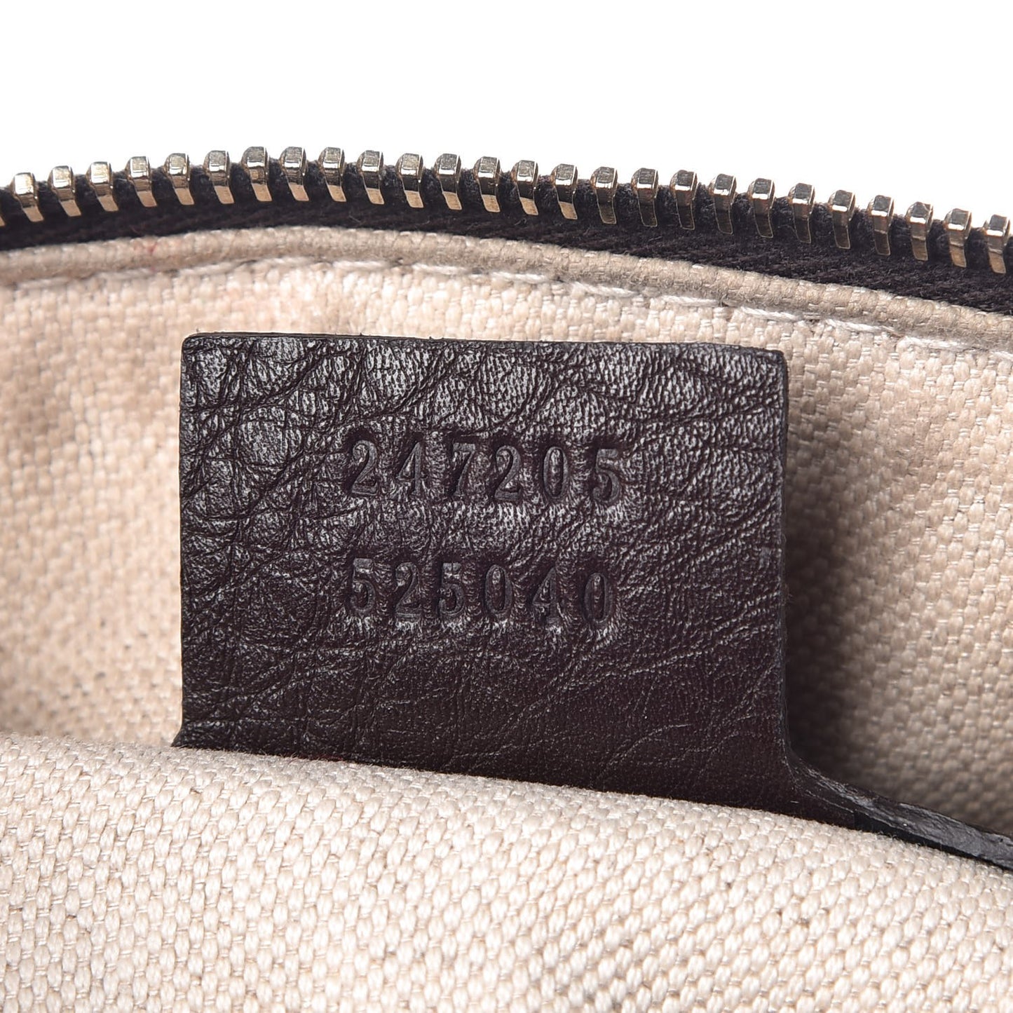 Calfskin Vintage Web Medium Boston Dark Brown