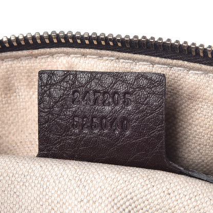 Gucci Calfskin Vintage Web Medium Boston Dark Brown 7 of 11