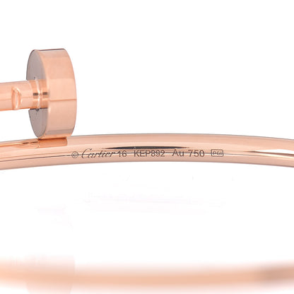 Cartier 18K Pink Gold Small Juste Un Clou Bracelet 16 4 of 5