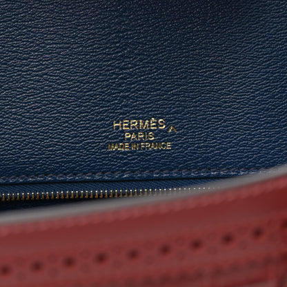Hermes Matte Porosus Crocodile Swift Grand Marriage Ghillies Birkin 35 Rouge H Bourgogne 6 of 9
