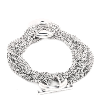 Tiffany Sterling Silver Multi-Chain Circle Toggle Bracelet 3 of 4