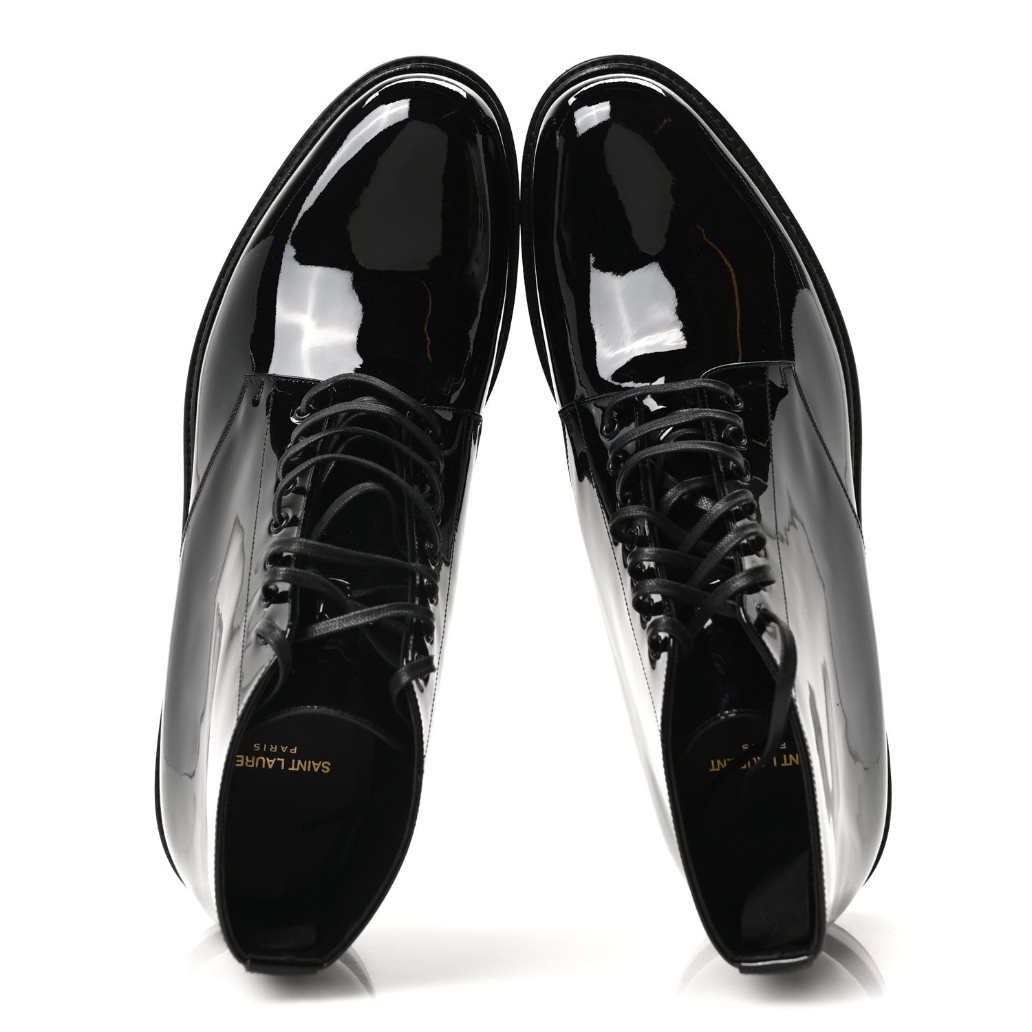 Saint Laurent Vernice Grupy Mens Army 20 Lace Up Boots 45 Black 2 of 9