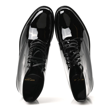 Saint Laurent Vernice Grupy Mens Army 20 Lace Up Boots 45 Black 2 of 9