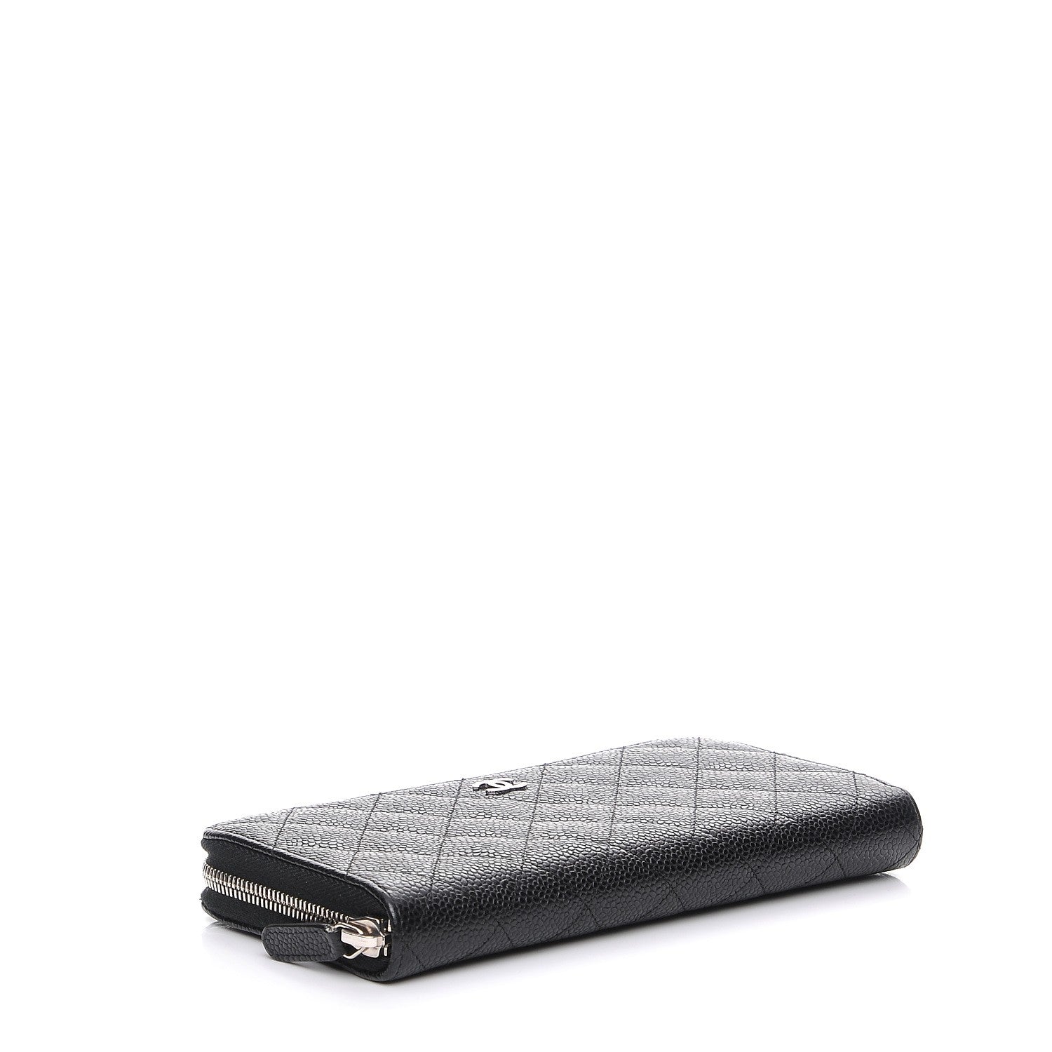 Chanel Caviar Quilted Large Gusset Zip Around Wallet Black 4 of 8