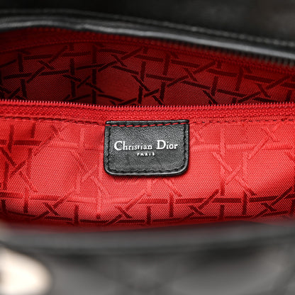 Christian Dior Lambskin Cannage Large Lady Dior Black 6 of 15