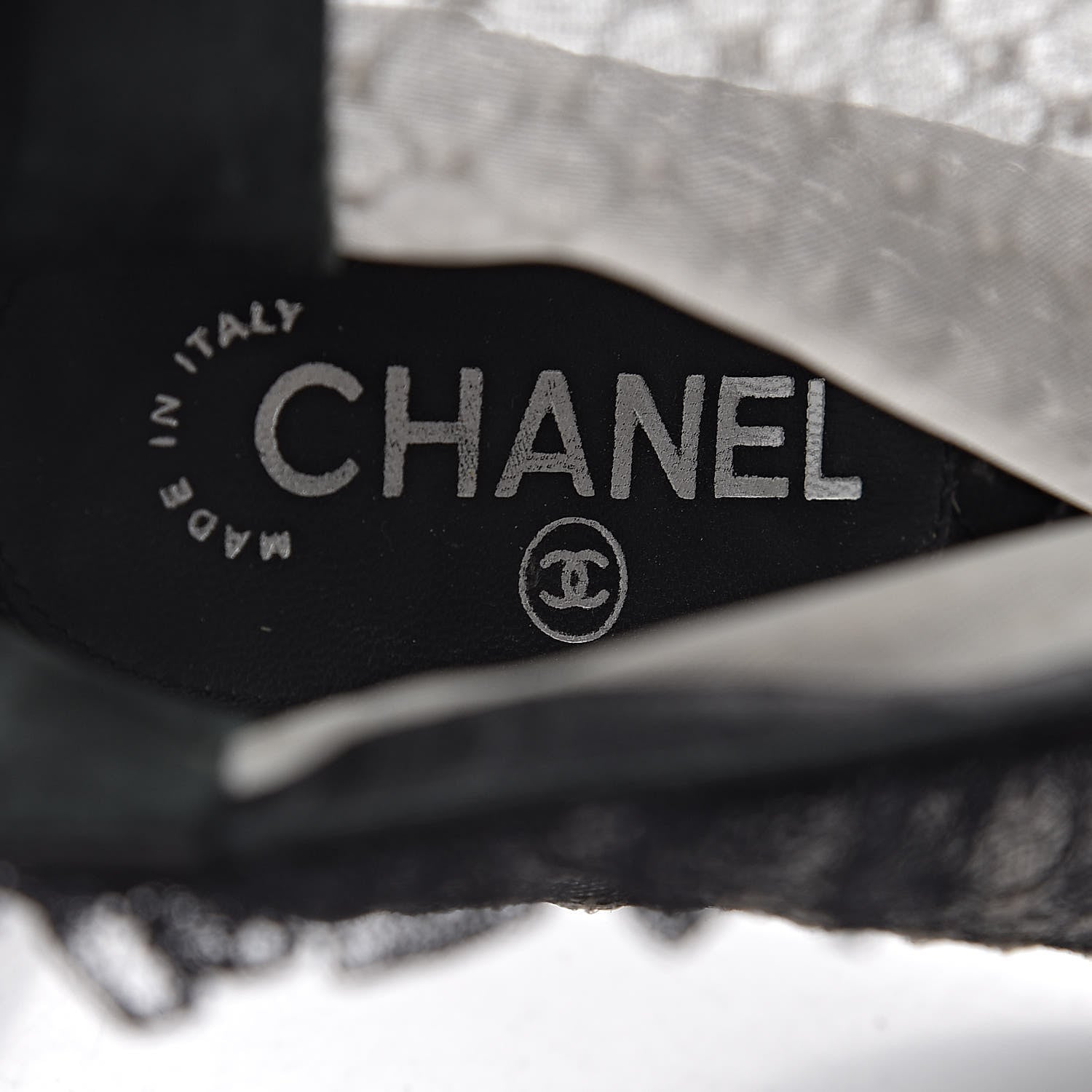 Chanel Lace Mesh Booties 39 Black 7 of 10
