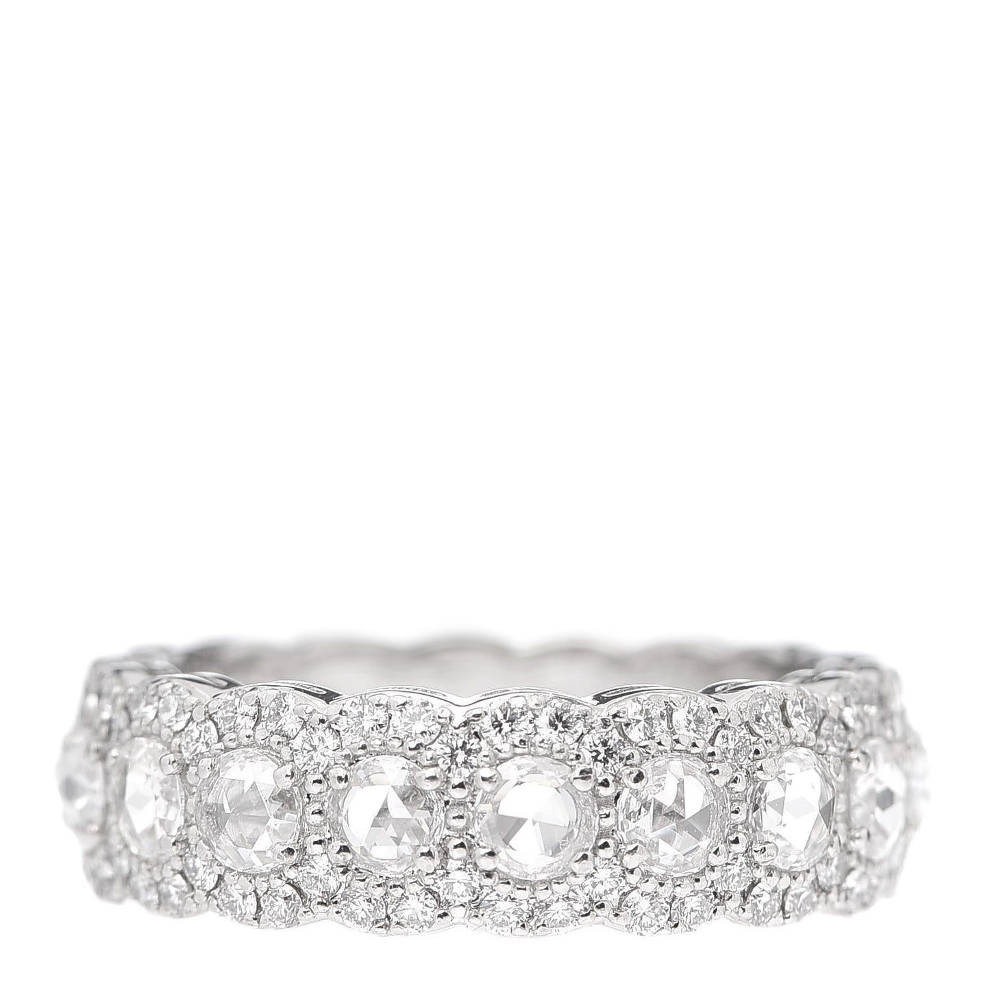 Platinum Diamond Cobblestone Ring 52 6