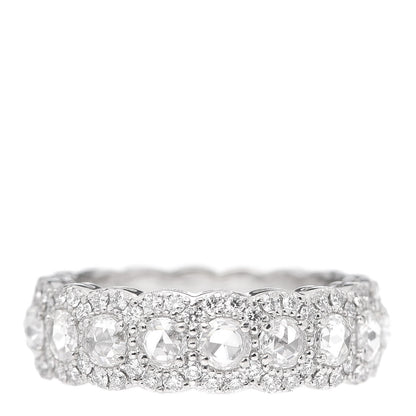 Tiffany Platinum Diamond Cobblestone Ring 52 6 4 of 5