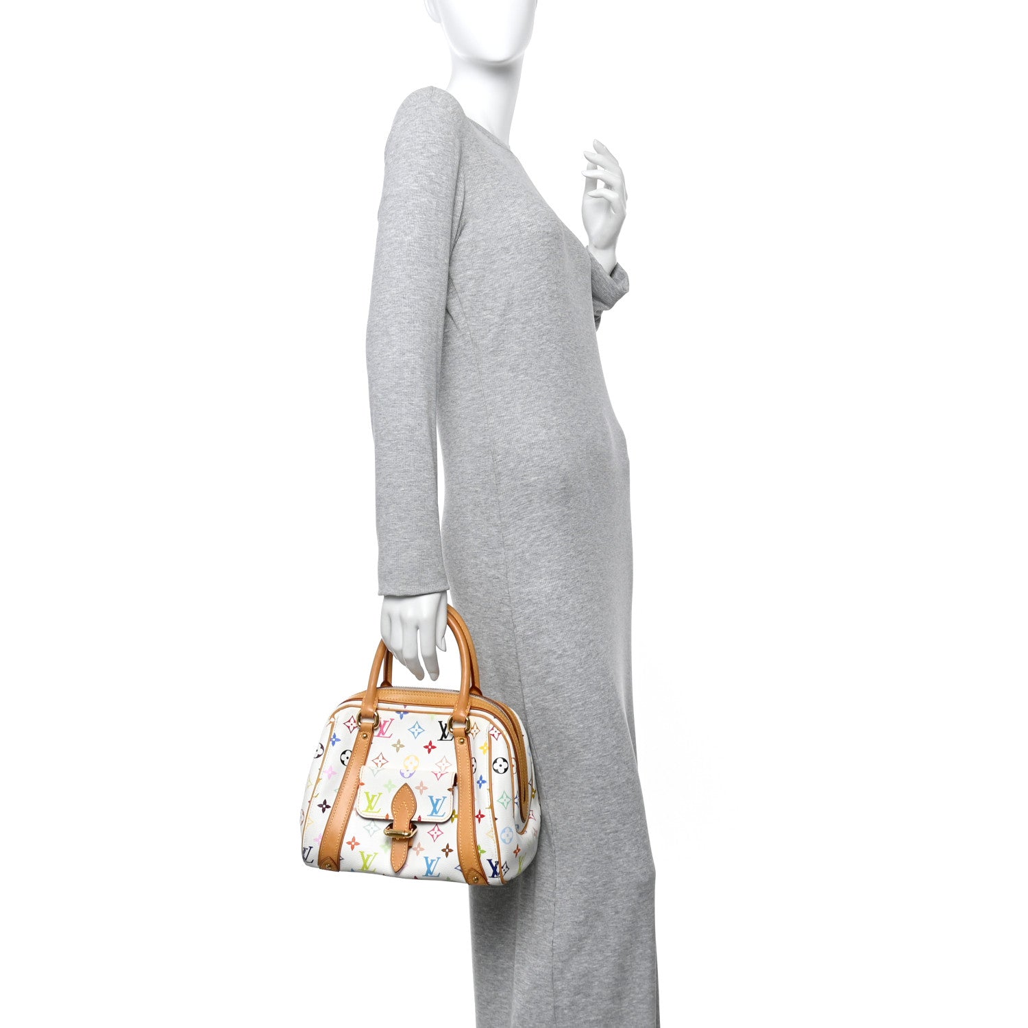 Louis Vuitton Monogram Multicolor Priscilla White 2 of 10