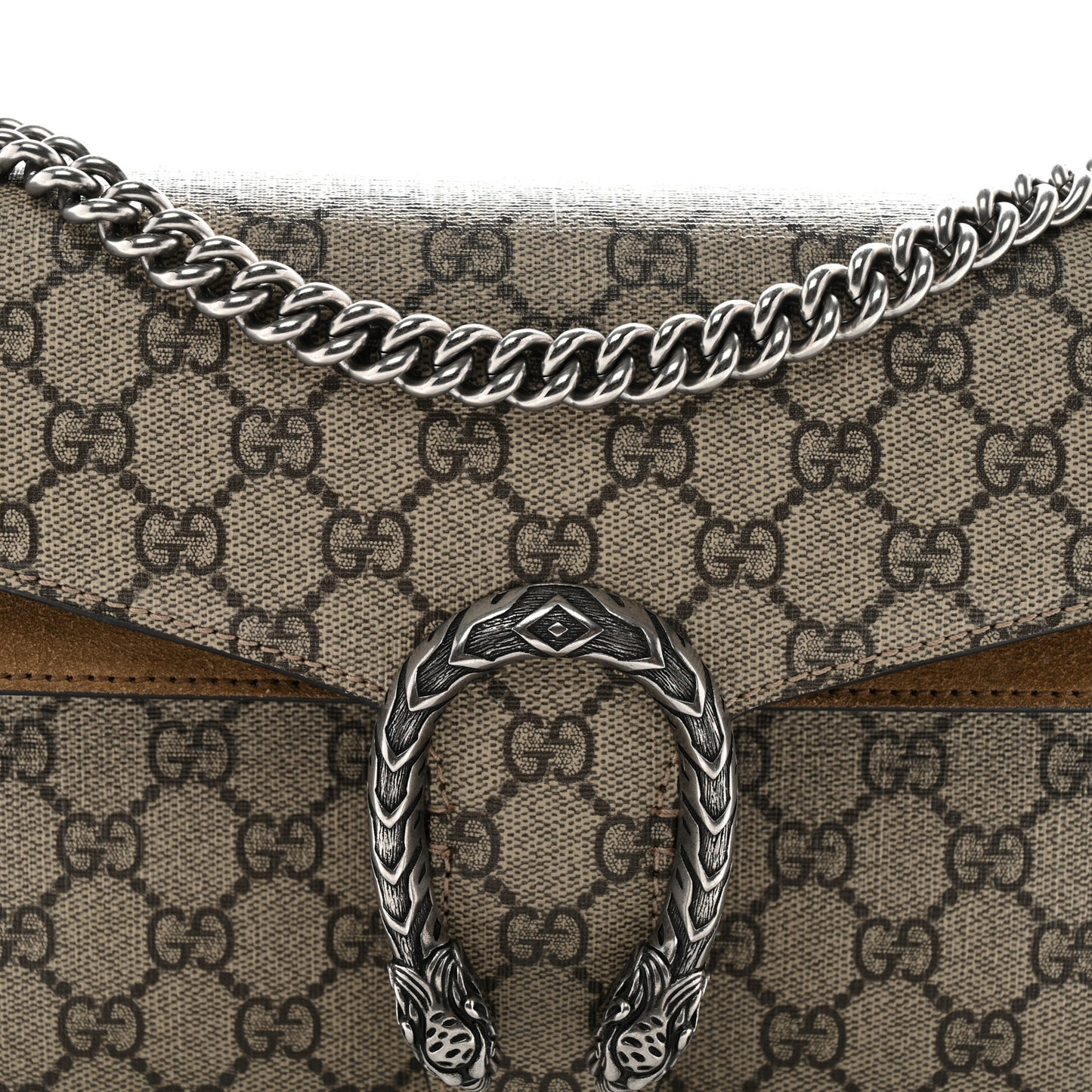 GG Supreme Monogram Small Dionysus Shoulder Bag Taupe