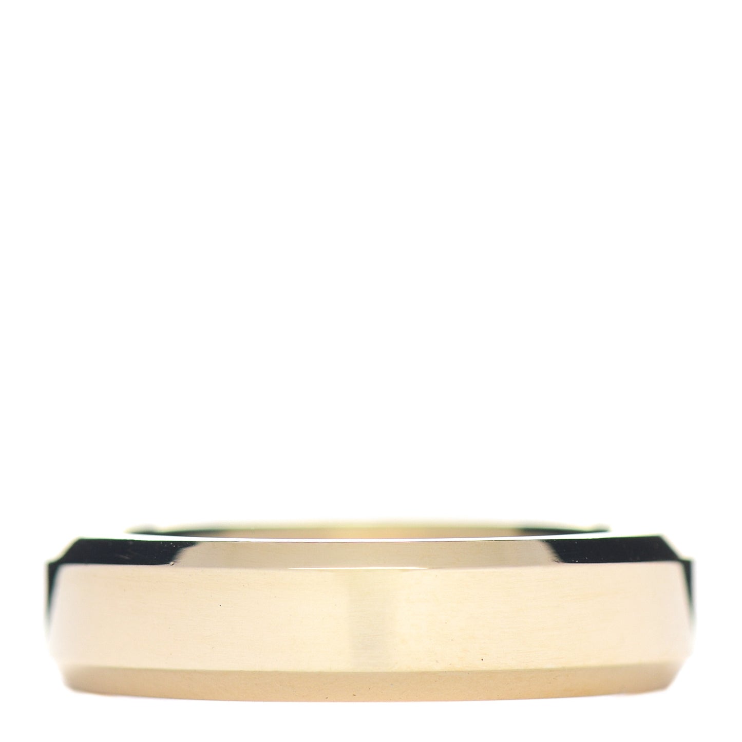 18K Yellow Gold 6mm Beveled Band Ring 60 9