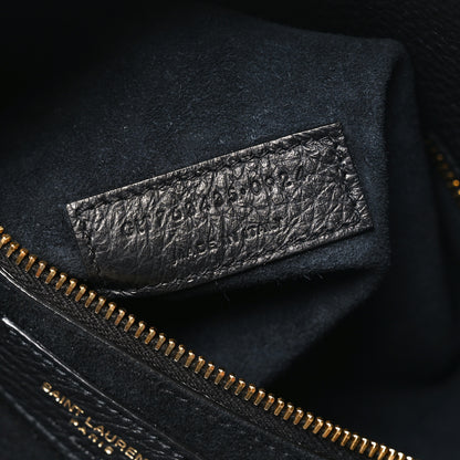 Saint Laurent Grained Deerskin Bea Tote Black 7 of 10