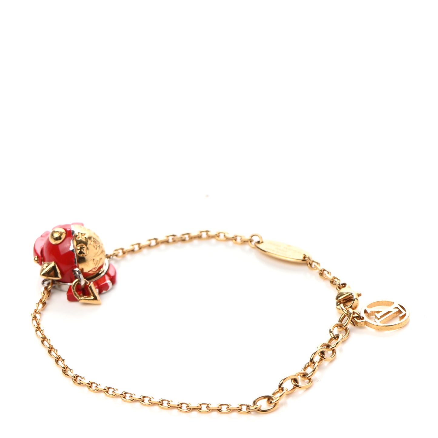 Metal Vuittonite Rooster Bracelet Gold