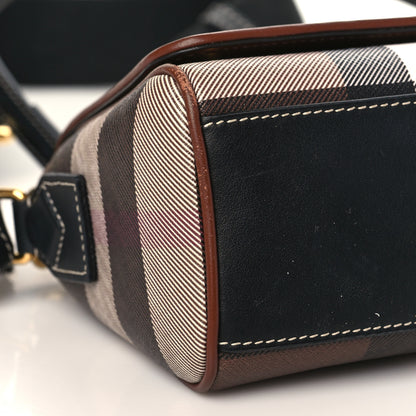 Burberry E-canvas Check Dorset Crossbody Dark Birch Brown 7 of 8