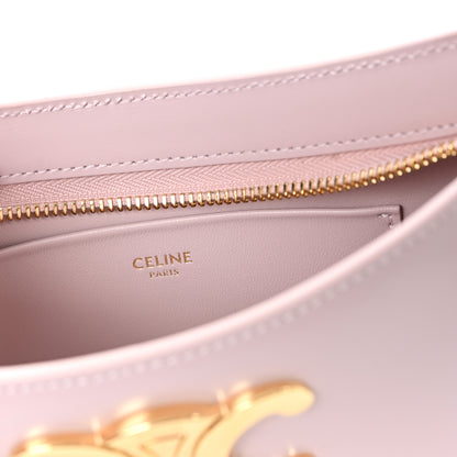 Celine Shiny Calfskin Medium Tilly Triomphe Shoulder Bag Bleached Pink 6 of 11