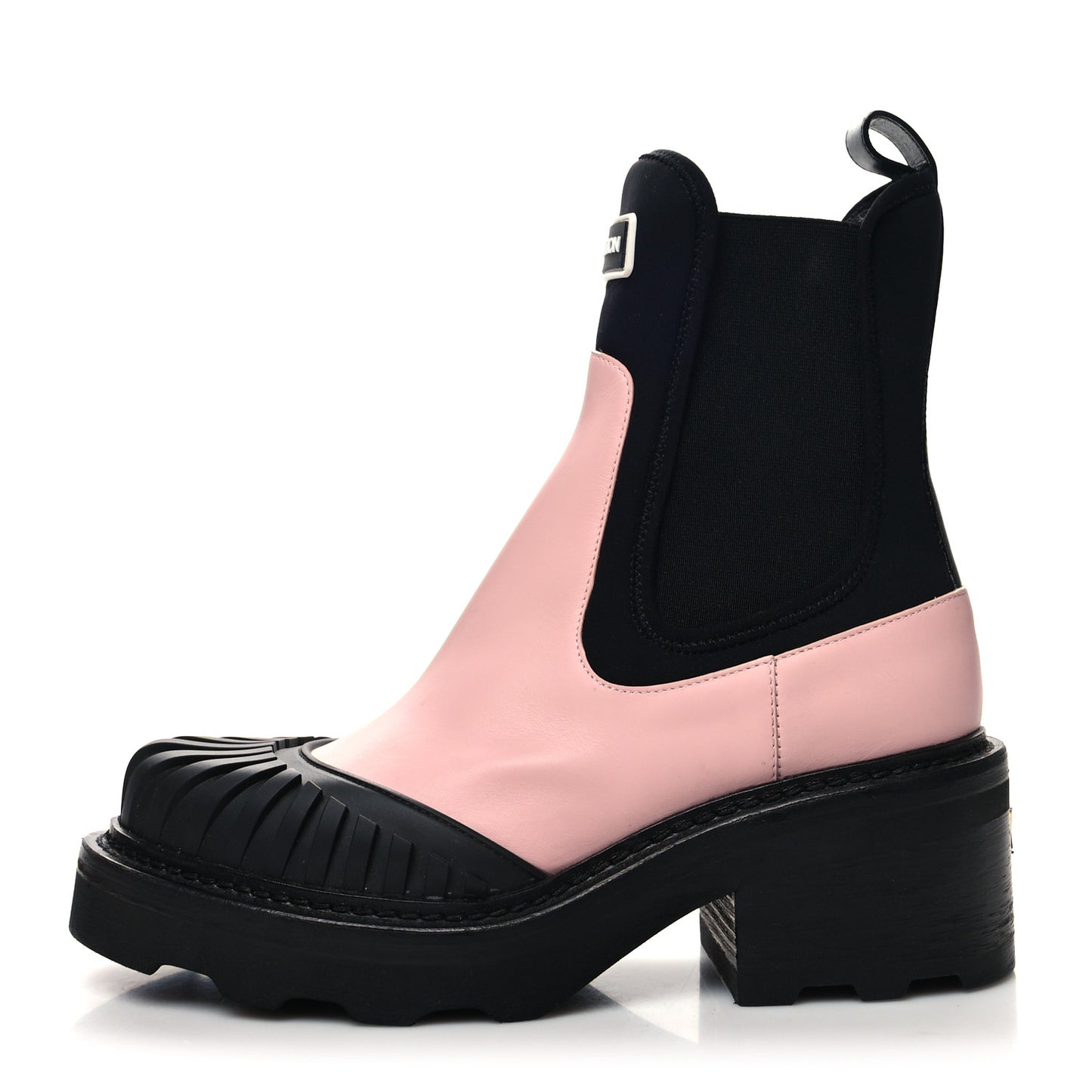 Calfskin Beaubourg Ankle Boots 38 Black Pink