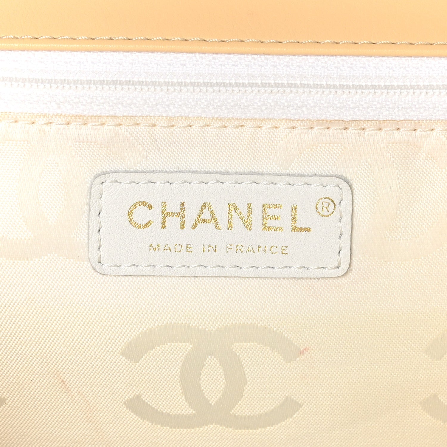 Chanel Calfskin Quilted Wild Stitch Large Flap Beige 6 of 11