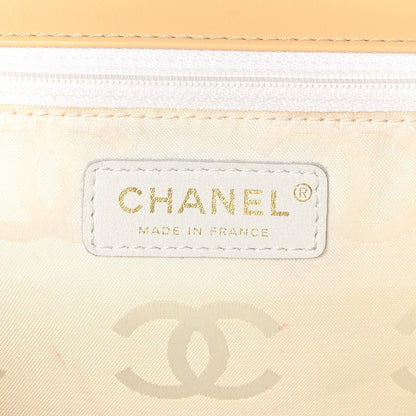 Chanel Calfskin Quilted Wild Stitch Large Flap Beige 6 of 11