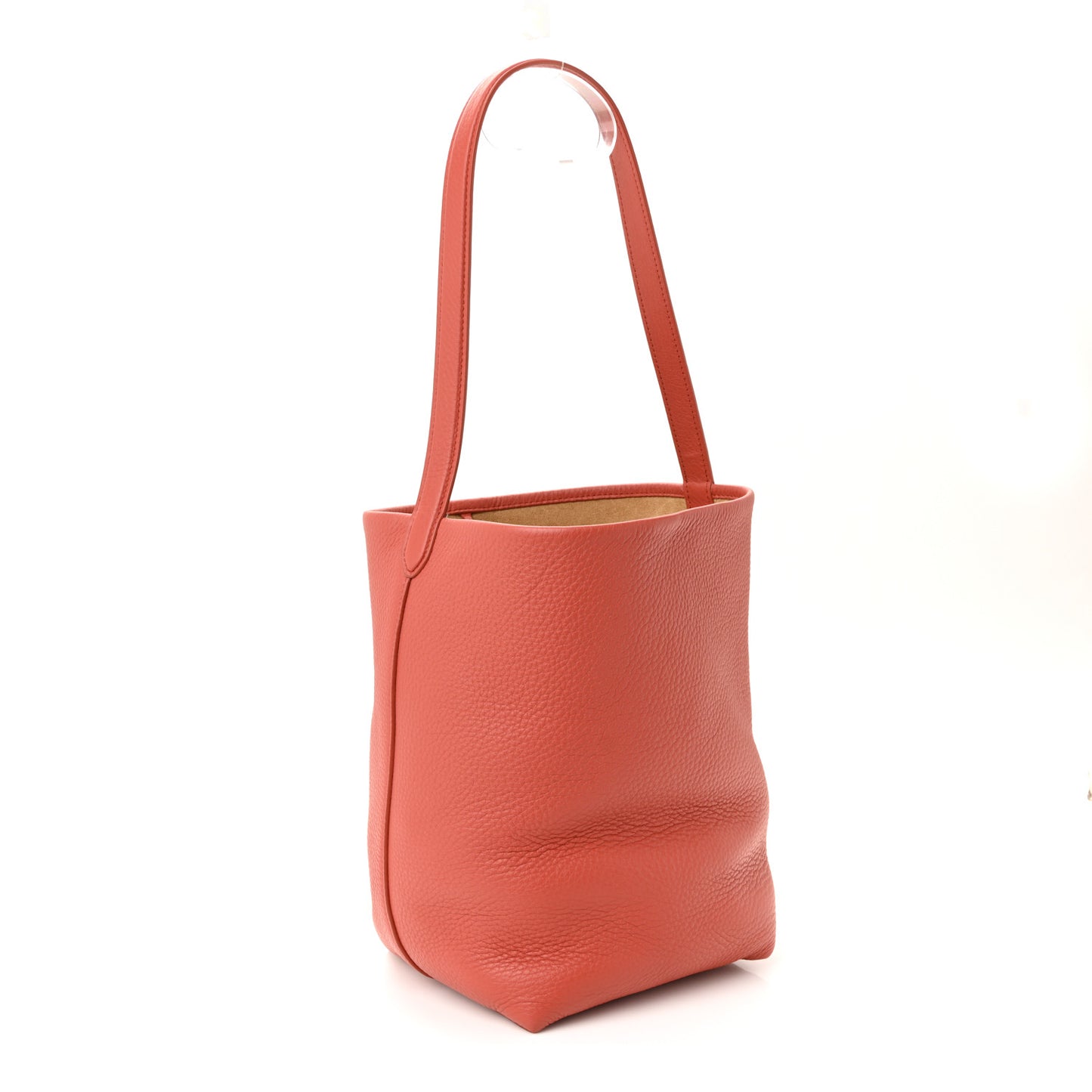 Grained Calfskin Medium N/S Park Tote Rust