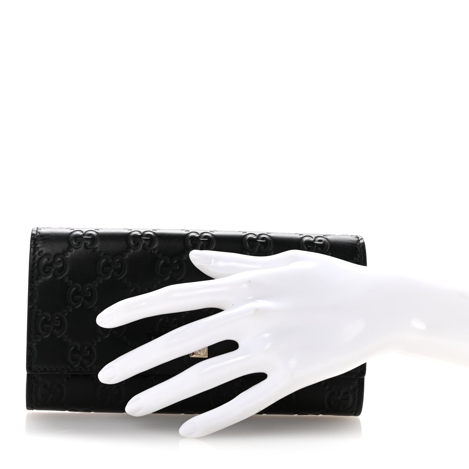 Gucci Microguccissima Bow Continental Wallet Black 2 of 10