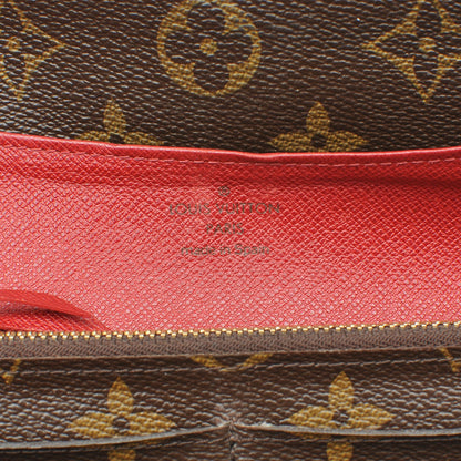 Louis Vuitton Monogram Emilie Wallet Red 9 of 12