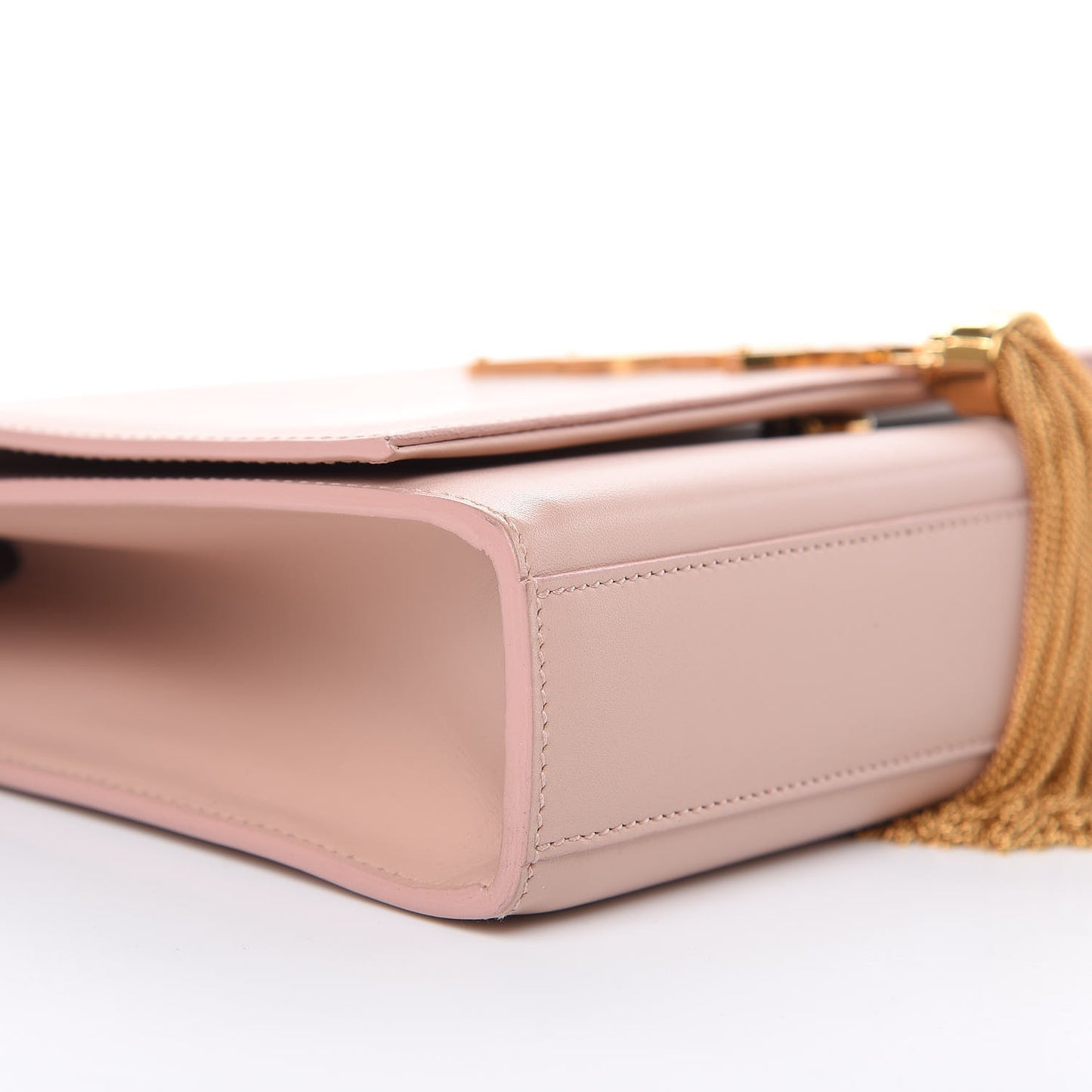 Smooth Calfskin Medium Classic Monogram Kate Tassel Satchel Pink