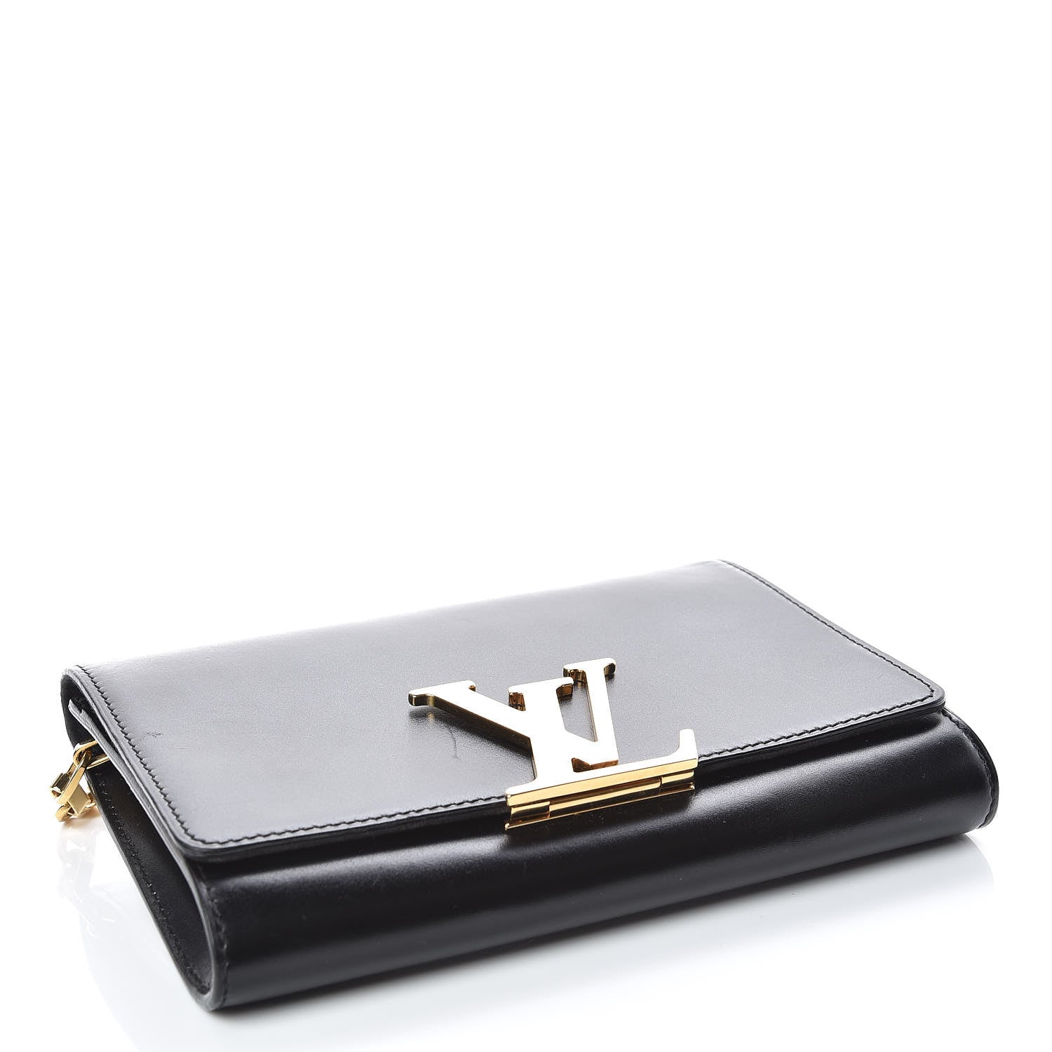Louis Vuitton Calfskin Chain Louise GM Black 4 of 10