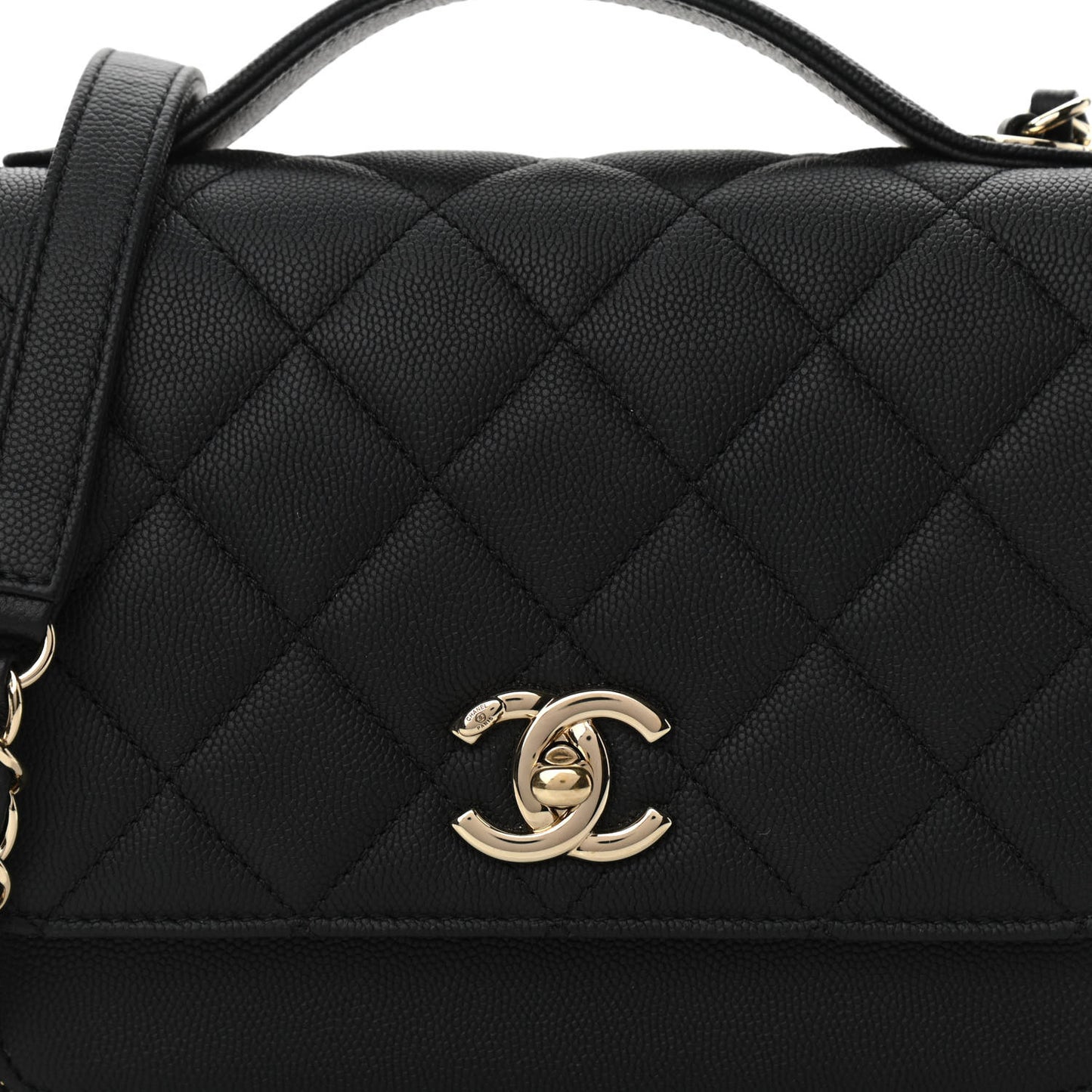 Caviar Quilted Medium Business Affinity Flap Black